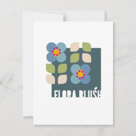 FLORA BLUSH - Carte d'invitation florale moderne