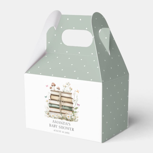 Flora-Blütendusche Gefälligkeitsbox Geschenkschachtel (Rückseite)