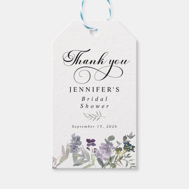 Flora botanischer Garten Gefallen Tag Geschenkanhänger (Vorderseite)