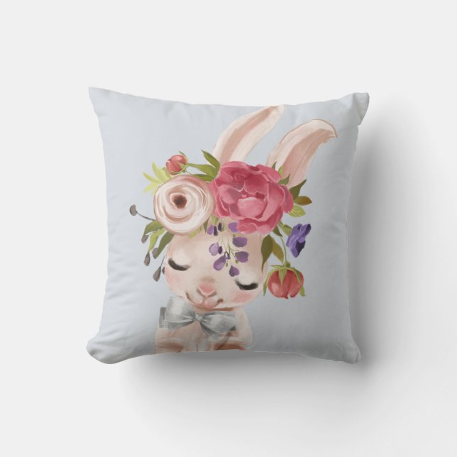 Flora-Bunny-Kaninchen | Osterfest Kissen (Vorderseite)
