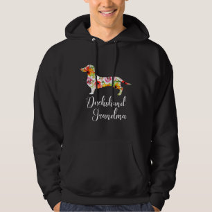 Flora Dackel Oma Funny Niedlich Dog Lover Geschenk Hoodie