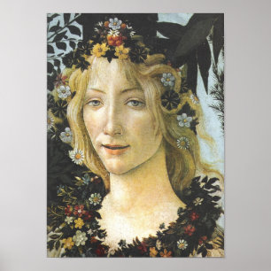 Flora (Detail Primavera) Botticelli Kunst, Dichtun Poster