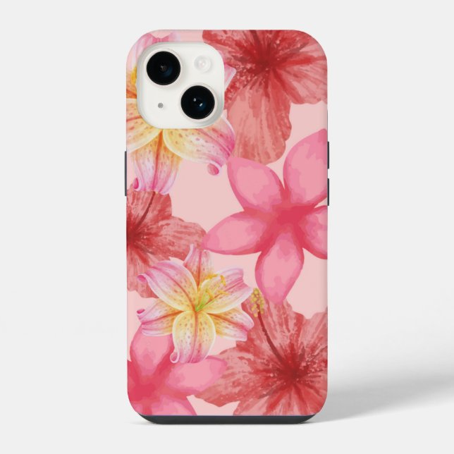 Flora-Etasche iPhone 14 Hülle (Rückseite)
