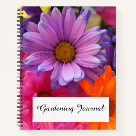 Flora Garden Summer Daisy Spiral Notebook Notizbuch