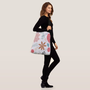 Flora Gemusterte Ganzkörpertasche Tragetaschen Mit Langen Trägern