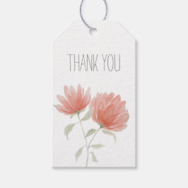 Flora-Geschenk-Tag für Wasserfarben Geschenkanhänger