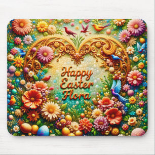 FLORA ~ Happy Oaster ~ Floral ~ Mousepad