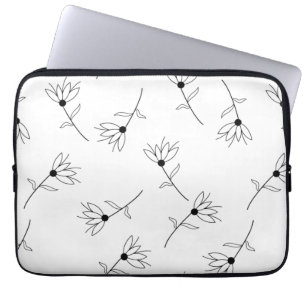 Flora, Milchweiß, Elektronik-Bag Laptopschutzhülle
