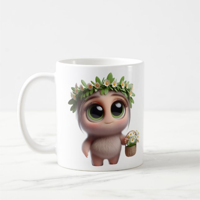 Flora mit Daisies von Natasha Us Kaffeetasse (Links)