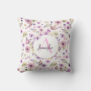 Flora Mit Monogramm Giro Kissen