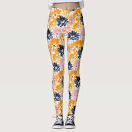 Flora-Muster für die hintere Farbe Leggings