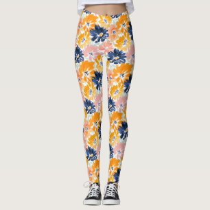 Flora-Muster für die hintere Farbe Leggings