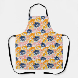 Flora-Muster für die hintere Farbe Schürze