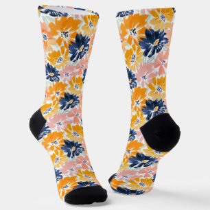 Flora-Muster für die hintere Farbe Socken