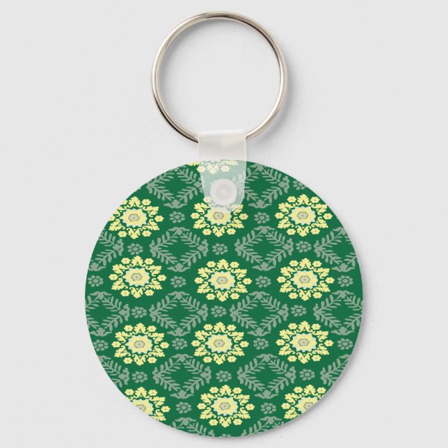 Flora-Muster Schlüsselanhänger (Vorderseite)