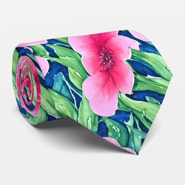 Flora-Neck-Tie Krawatte (Gerollt)
