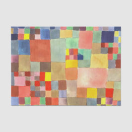 Flora on Sand von Paul Klee, Abstrakte Kunst Seidenpapier
