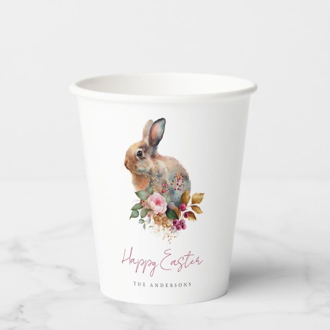 Flora-Oster Pappbecher (Vorderseite)