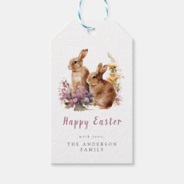 Flora-Osterschilder für Wasserfarben Geschenkanhänger
