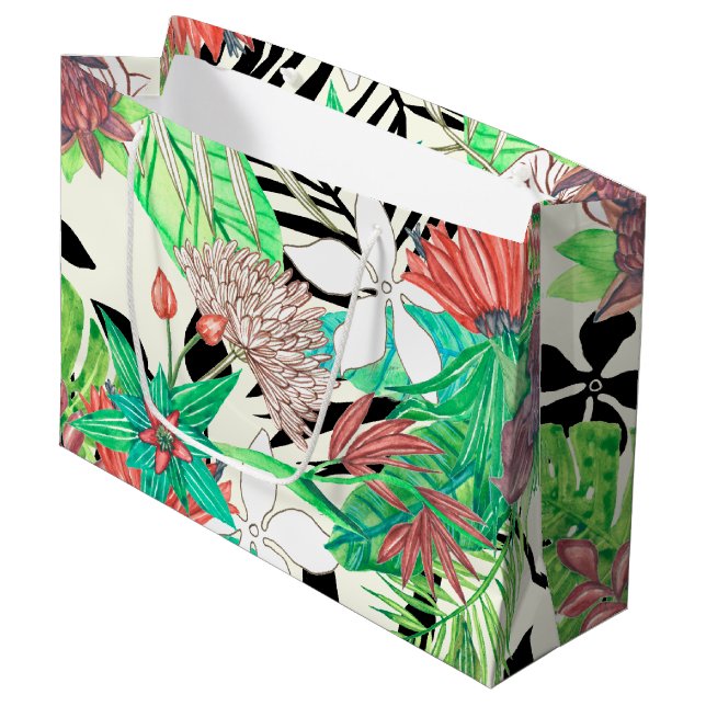 Flora-Paradies II Große Geschenktüte (Vorderseite Schrägansicht)