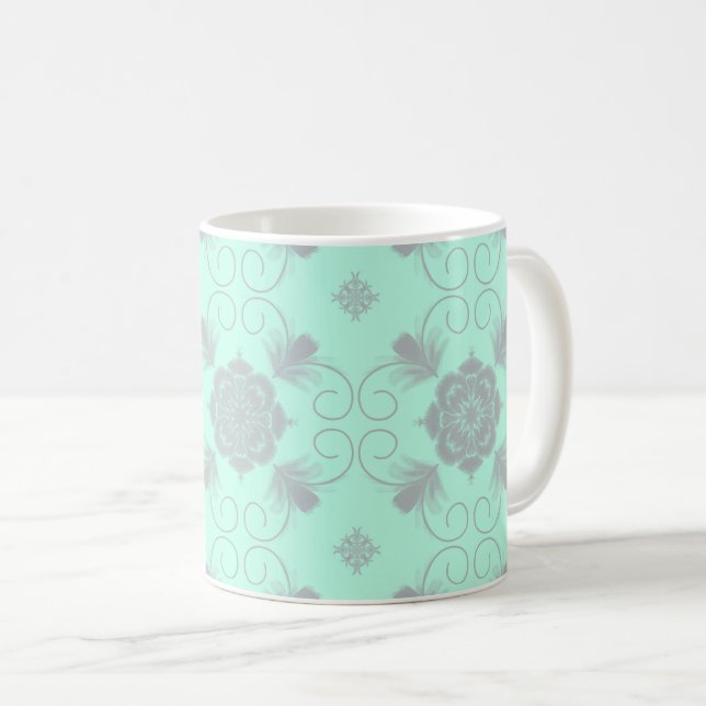 Flora Royale Ceramic Mug Kaffeetasse (VorderseiteRechts)