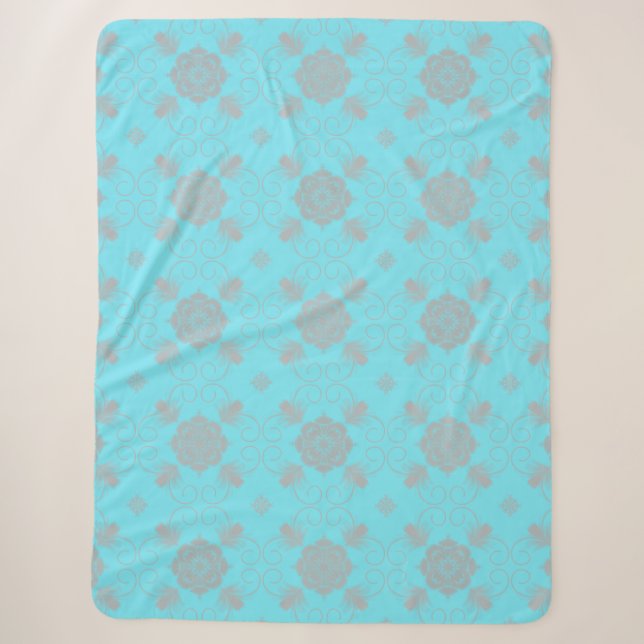 Flora Royale Floral Art Blanket Sherpadecke (Vorderseite)
