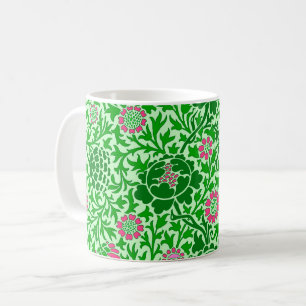 Flora, Smaragd und Limone grün Kaffeetasse