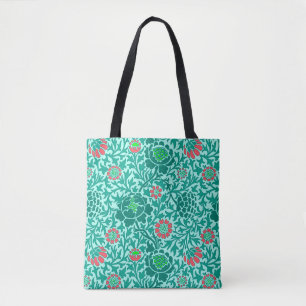 Flora, Türkis, Aqua & Coral Tasche