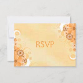 Flora-UAWG-Karte für Elfenbein und Gold-Hibiskus RSVP Karte