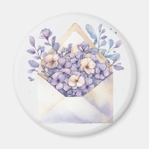 Flora-Umschlag für Wasserfarben - Niedlich Magnet