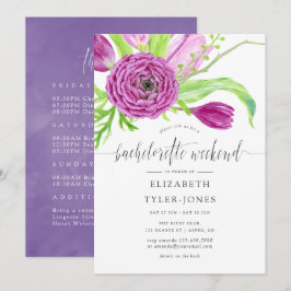 Flora und Fauna Bachelorette Wochenende Einladung