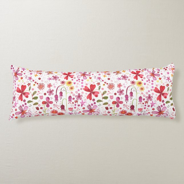 Flora und Fauna Modernes Design Seitenschläferkissen (Vorderseite)