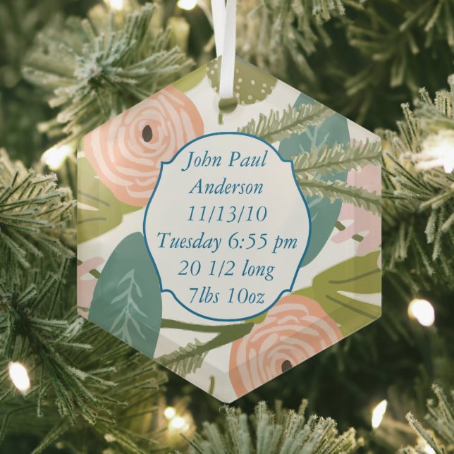 Flora und Fauna Ornament Aus Glas (Insitu)