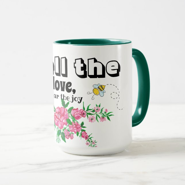 Flora und Schmetterlinge Tasse (VorderseiteRechts)