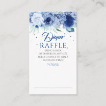 Flora und Silber Dots-Windeln-Raffle-Ticket