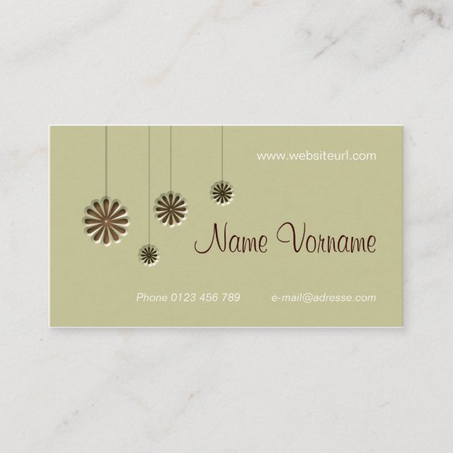 Flora Visitenkarte (Vorderseite)