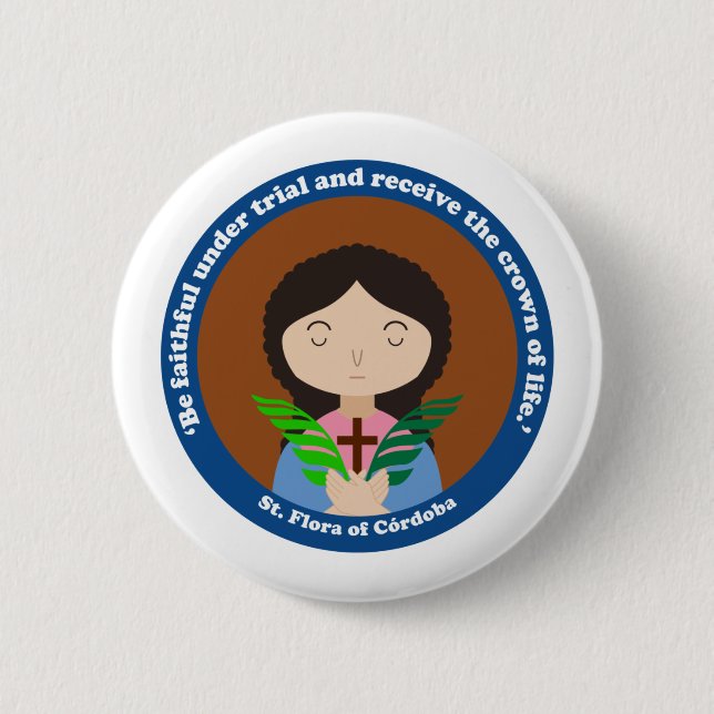 Flora von Córdoba Button (Vorderseite)