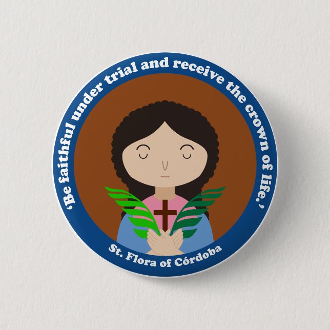 Flora von Córdoba Button (Vorderseite)
