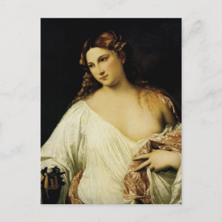 Flora, von Tizian Postkarte