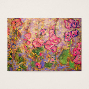 floraison de roses trémière