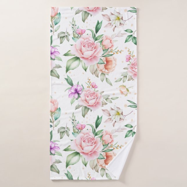 Floral (Serviette de bain)