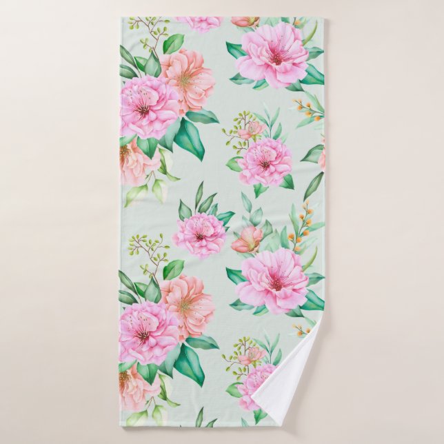 Floral (Serviette de bain)