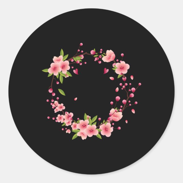 Floral 101 101St 101 Jahre Loved Runder Aufkleber (Vorderseite)