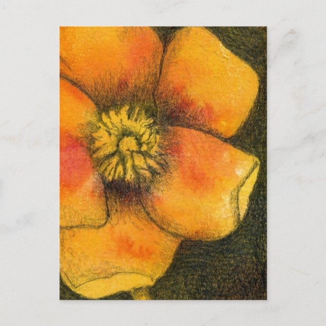 "Floral #1" florale Postkarte (Vorderseite)