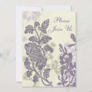 Floral 25th Anniversary Party Invitation Card