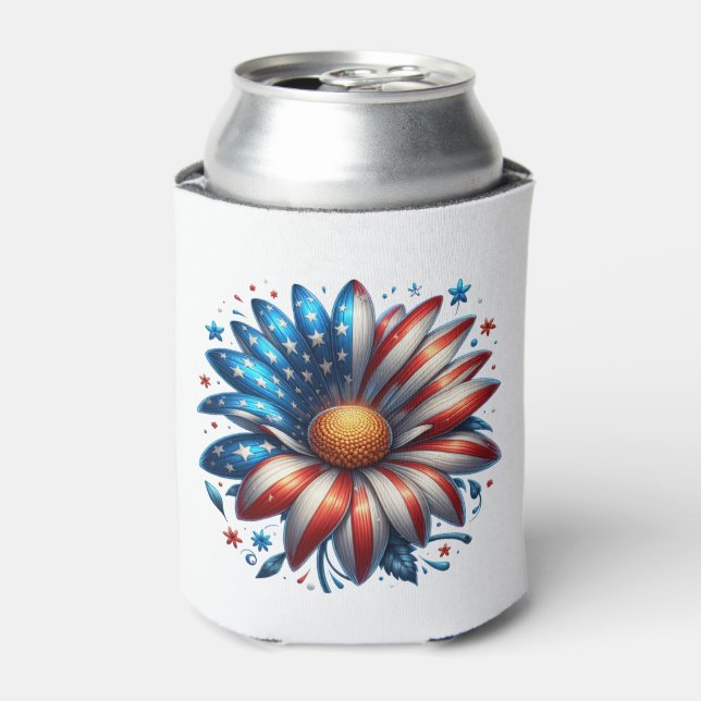 Floral 4. Juli Dosenkühler (Kanne Vorderseite)