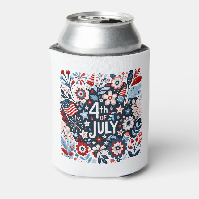 Floral 4. Juli Dosenkühler (Kanne Rückseite)