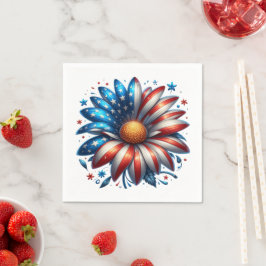 Floral 4. Juli Serviette