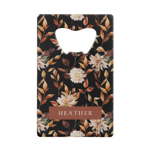 Floral à automne noir