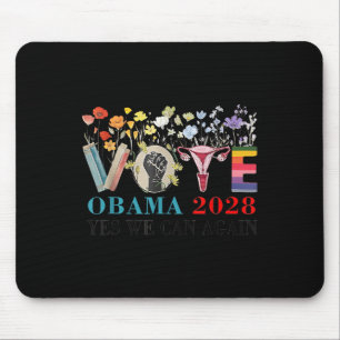Floral Abstimmung Obama 2028 Lasse Korrektur Diese Mousepad